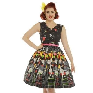 Pinup 50s Swing Poodles Cats MCM Cocktails Bar